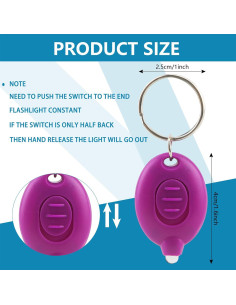 Paquete de 24 Linternas LED Mini Llaveros Haconba 2