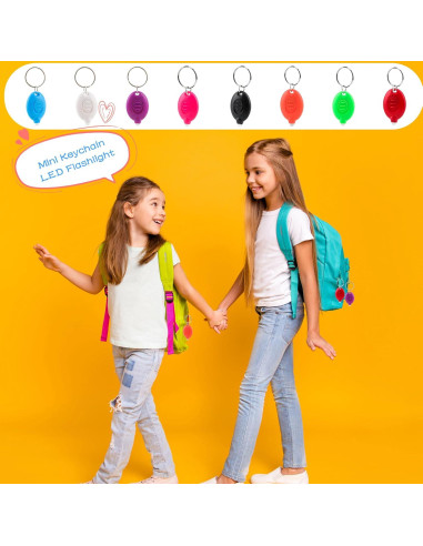 Paquete de 24 Linternas LED Mini Llaveros Haconba