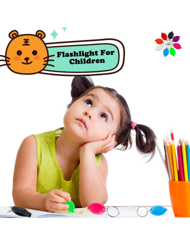 Paquete de 24 Linternas LED Mini Llaveros Haconba