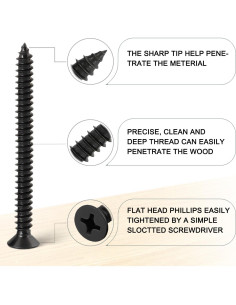 Kit de Tornillos Autoperforantes EaseKinder 440PCS M3 Acero 2