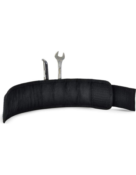 Banda Magnética de Muñeca Turtleback - Ajustable, Nylon, Negro