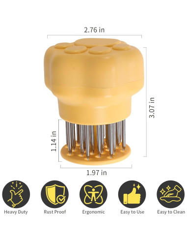 Ablandador de Carne NECOOKS de Acero Inoxidable 25 Agujas