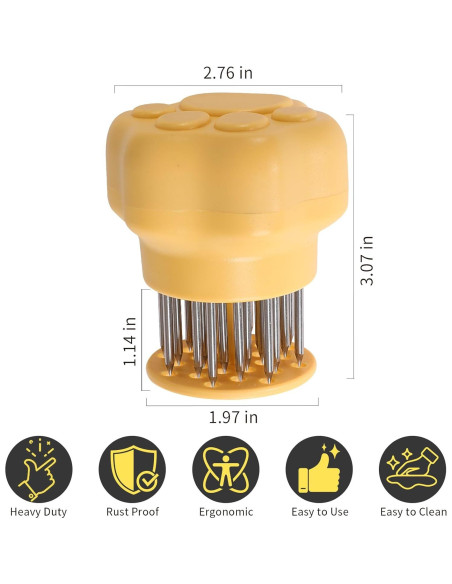 Ablandador de Carne NECOOKS de Acero Inoxidable 25 Agujas