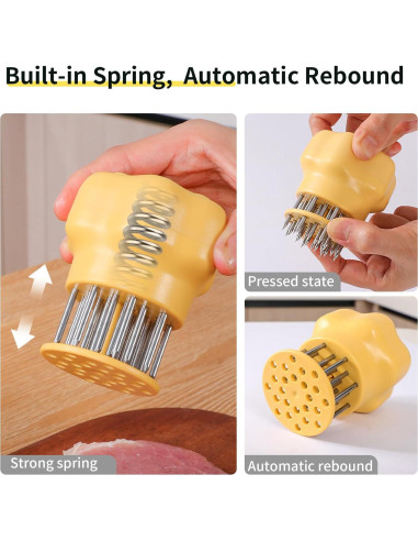 Ablandador de Carne NECOOKS de Acero Inoxidable 25 Agujas