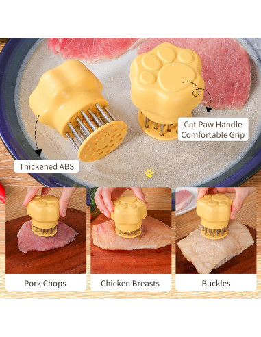 Ablandador de Carne NECOOKS de Acero Inoxidable 25 Agujas