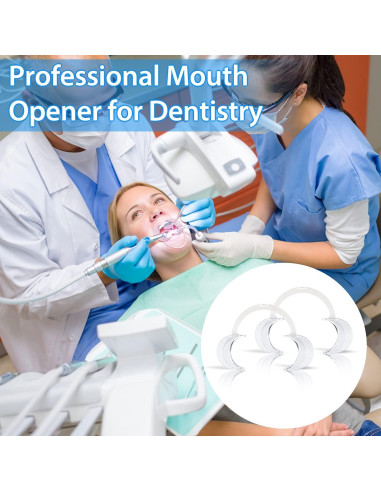 Retractor Bucal EZGO 20 Piezas Tamaño M para Blanqueamiento Dental