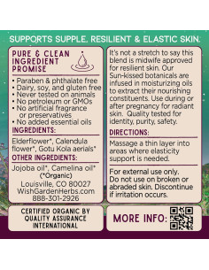 Aceite para Barriga Embarazada WishGarden 59ml Orgánico 2