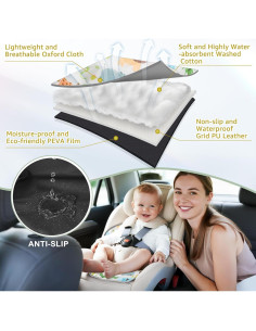 Protector de Asiento de Coche Vicorise Animales Impermeable 2