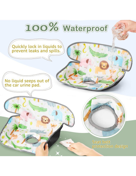 Protector de Asiento de Coche Vicorise Animales Impermeable