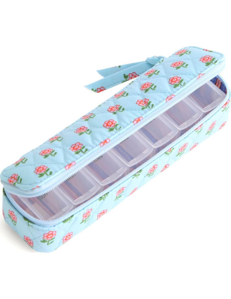 Estuche de Pastillas de Viaje Vera Bradley Algodón 17.78cm