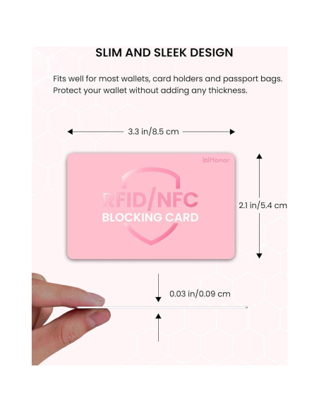 Tarjeta Bloqueadora RFID WHonor 6 Piezas Protección Contactless