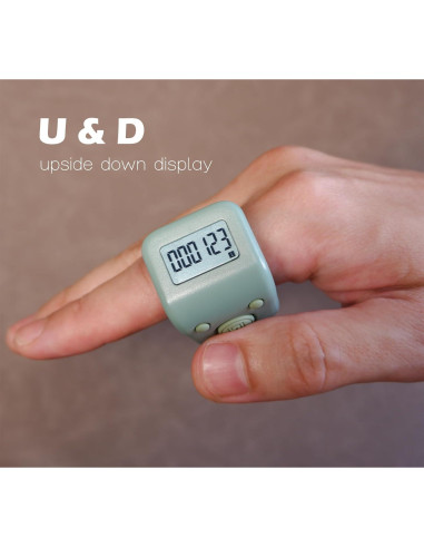 Contador de Dedos Digital Arvakr Recargable IPX8 Verde