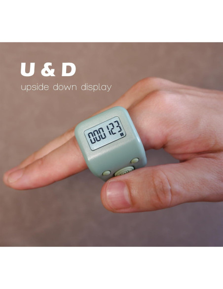 Contador de Dedos Digital Arvakr Recargable IPX8 Verde