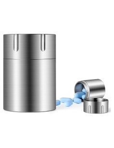 Estuche de Pastillas TISUR de Titanio Impermeable 3.73 cm