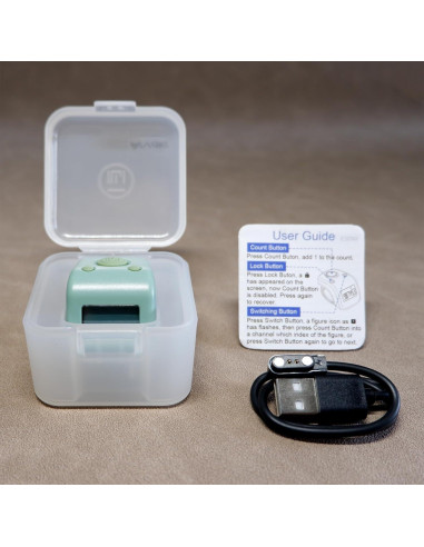 Contador de Dedos Digital Arvakr Recargable IPX8 Verde