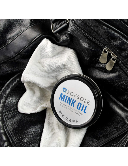 Aceite de Visón Sof Sole 3 Latas 99g Acondicionador Cuero