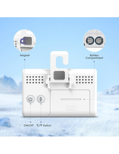 Termómetro Digital de Congelador JXTZ - Paquete de 2