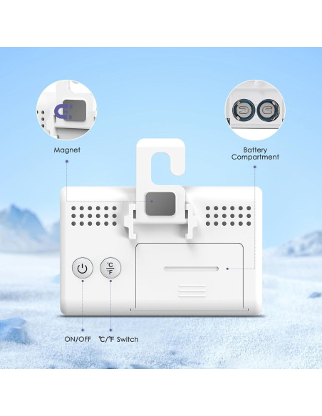 Termómetro Digital de Congelador JXTZ - Paquete de 2