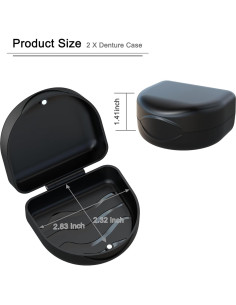 Caja de Retenedor BVN Negra para Alineadores y Protectores Bucales 2