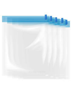 5 Bolsas de Almacenamiento al Vacío Yitexin 50x40cm Transparente