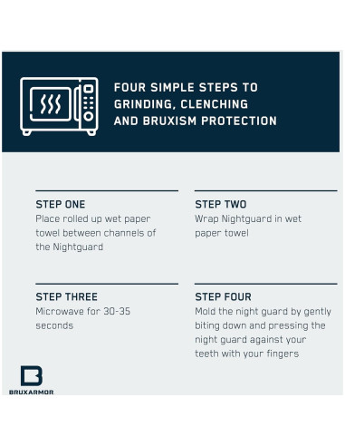 BruxArmor Protector Nocturno Azul - Alivio Bruxismo Profesional