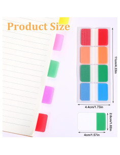 Pestañas Adhesivas Coloridas Jxiwfvl 480 Piezas 11x4.4cm 2