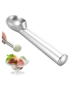 Cucharón de Helado Antiadherente Zrpot 18.5cm Plata