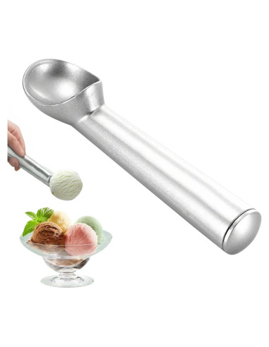 Cucharón de Helado Antiadherente Zrpot 18.5cm Plata
