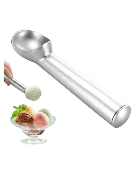 Cucharón de Helado Antiadherente Zrpot 18.5cm Plata