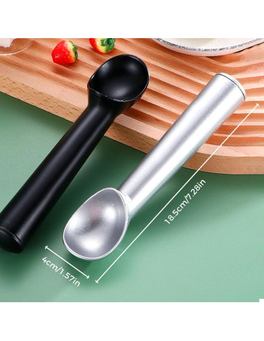 Cucharón de Helado Antiadherente Zrpot 18.5cm Plata