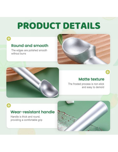 Cucharón de Helado Antiadherente Zrpot 18.5cm Plata