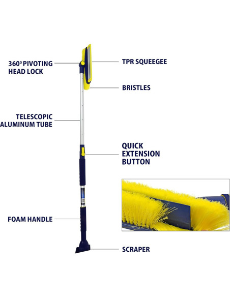 Cepillo de Nieve Michelin con Raspador de Hielo - Paquete de 2