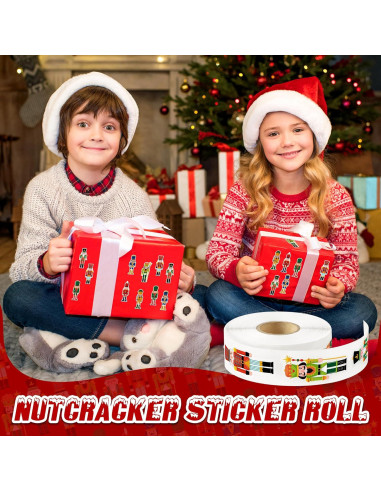 500 Etiquetas Adhesivas de Cascanueces Kirako - Navidad