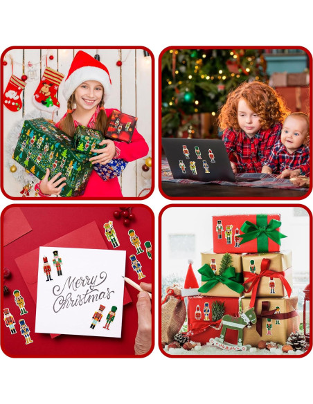 500 Etiquetas Adhesivas de Cascanueces Kirako - Navidad