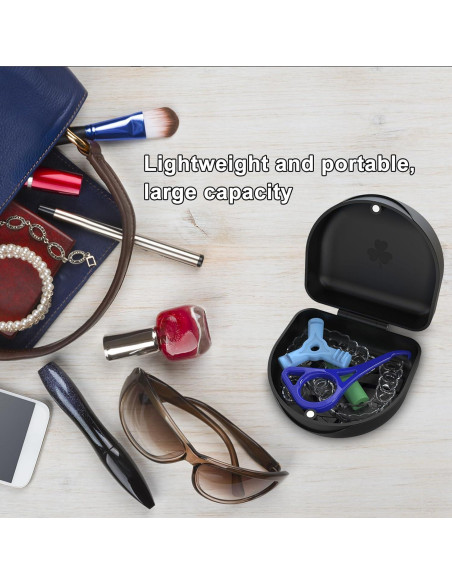 Caja de Retenedor BVN Negra para Alineadores y Protectores Bucales