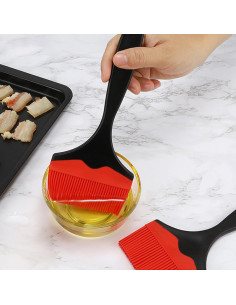 Paquete de 2 Pinceles de Silicona Resistente al Calor SIXDAWANJIA 2