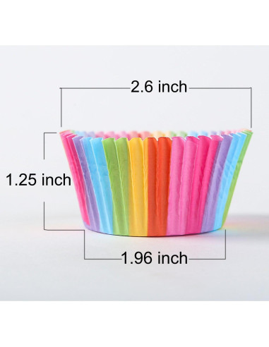 Tazas de papel desechables Staruby para cupcakes 400 unidades