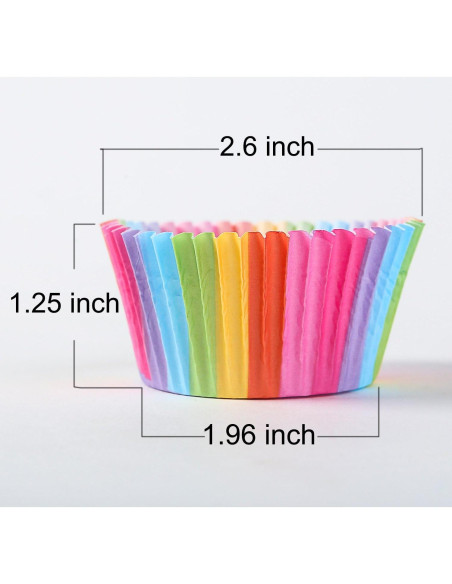 Tazas de papel desechables Staruby para cupcakes 400 unidades