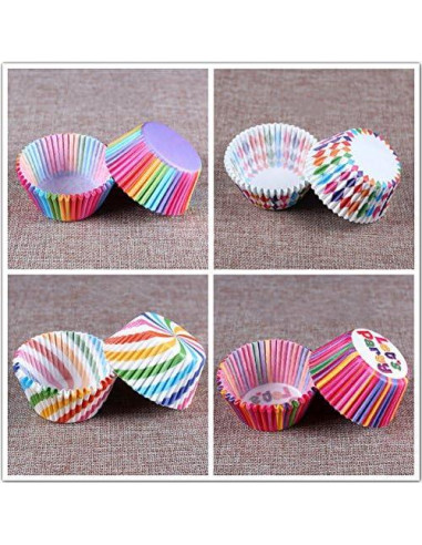 Tazas de papel desechables Staruby para cupcakes 400 unidades