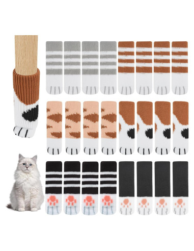 24 Protectores de Suelo para Patas de Sillas Antideslizantes
