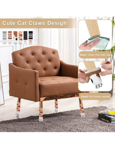 24 Protectores de Suelo para Patas de Sillas Antideslizantes