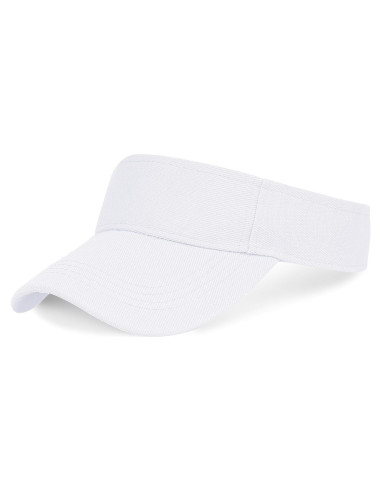 Sombrero Visera Deportiva Ajustable Marrywindix Unisex Blanco