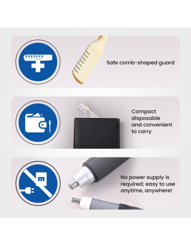 Recortador de Vello Nasal Nikken Hanagetter 10 Piezas