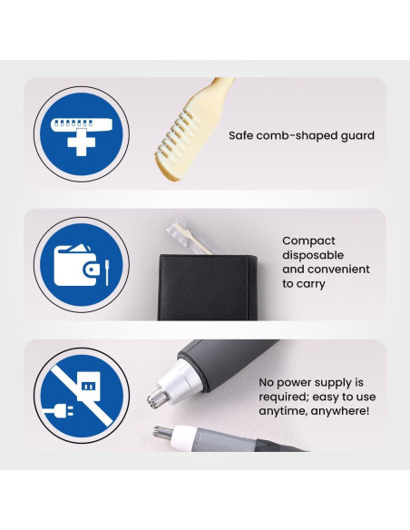 Recortador de Vello Nasal Nikken Hanagetter 10 Piezas