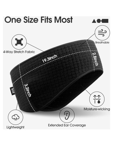 Diadema de Forro Polar SUNMECI - Ligeras y Cálidas para Invierno