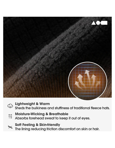 Diadema de Forro Polar SUNMECI - Ligeras y Cálidas para Invierno