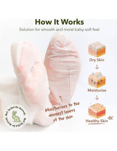 Mascarilla Exfoliante para Pies Purederm - 9 Unidades