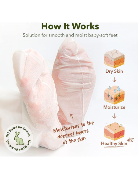 Mascarilla Exfoliante para Pies Purederm - 9 Unidades