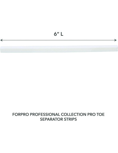 Tiras Separadoras de Dedos ForPro, 100 Unidades, 15.24 cm, Blanco
