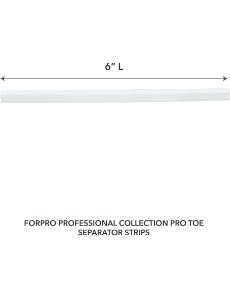 Tiras Separadoras de Dedos ForPro, 100 Unidades, 15.24 cm, Blanco
